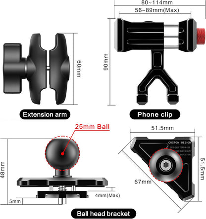 EASEORD Phone Mount Compatible with Ford F-150 2015-2020, Expedition 2018-2021, Super Duty 2017-2021, 360 Rotation Aluminum F150 Vent Cell Phone Holder for All Phone iPhone Android Smartphone