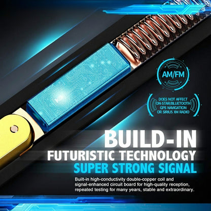 Tekk Short Antenna Compatible with 2009-2026 Ford F250 Pickup Truck/Designed for Optimized FM/AM Reception / 4.8 Inches