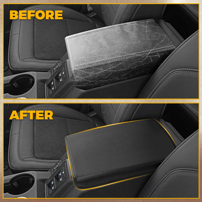 Microfiber Leather Center Console Cover for 2021-2025 Ford Bronco 2/4-Door (Excludes Sport)