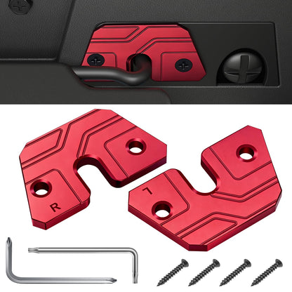 Sun Visor Repair Kit (2-Pack) for 2018-2023 Jeep Wrangler JL & Gladiator - Aluminum Clips (Black)