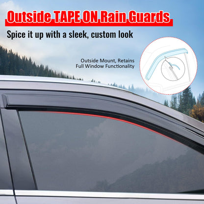 Chrysler Town & Country Dark Smoke Window Visors