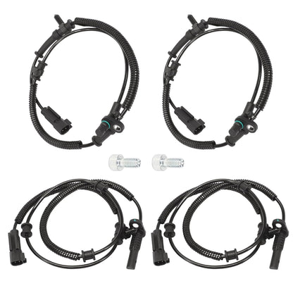 4-PCS ABS Wheel Speed Sensor Kit for 2013-2018 Ram 1500 & 2019 Classic - Replaces 68053861AB/AC/AD