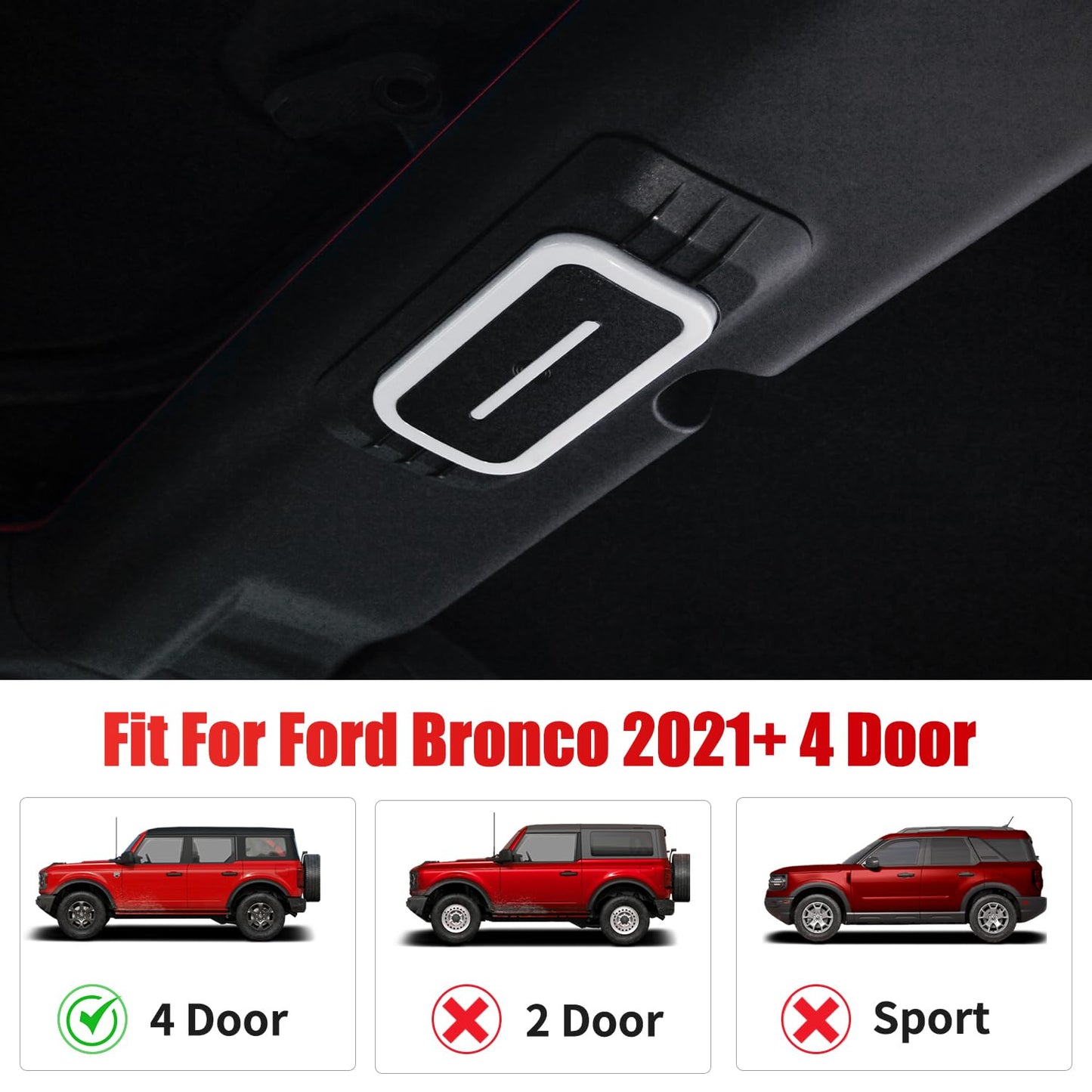 Bronco 4-Door Rear Ceiling LED Reading Lights