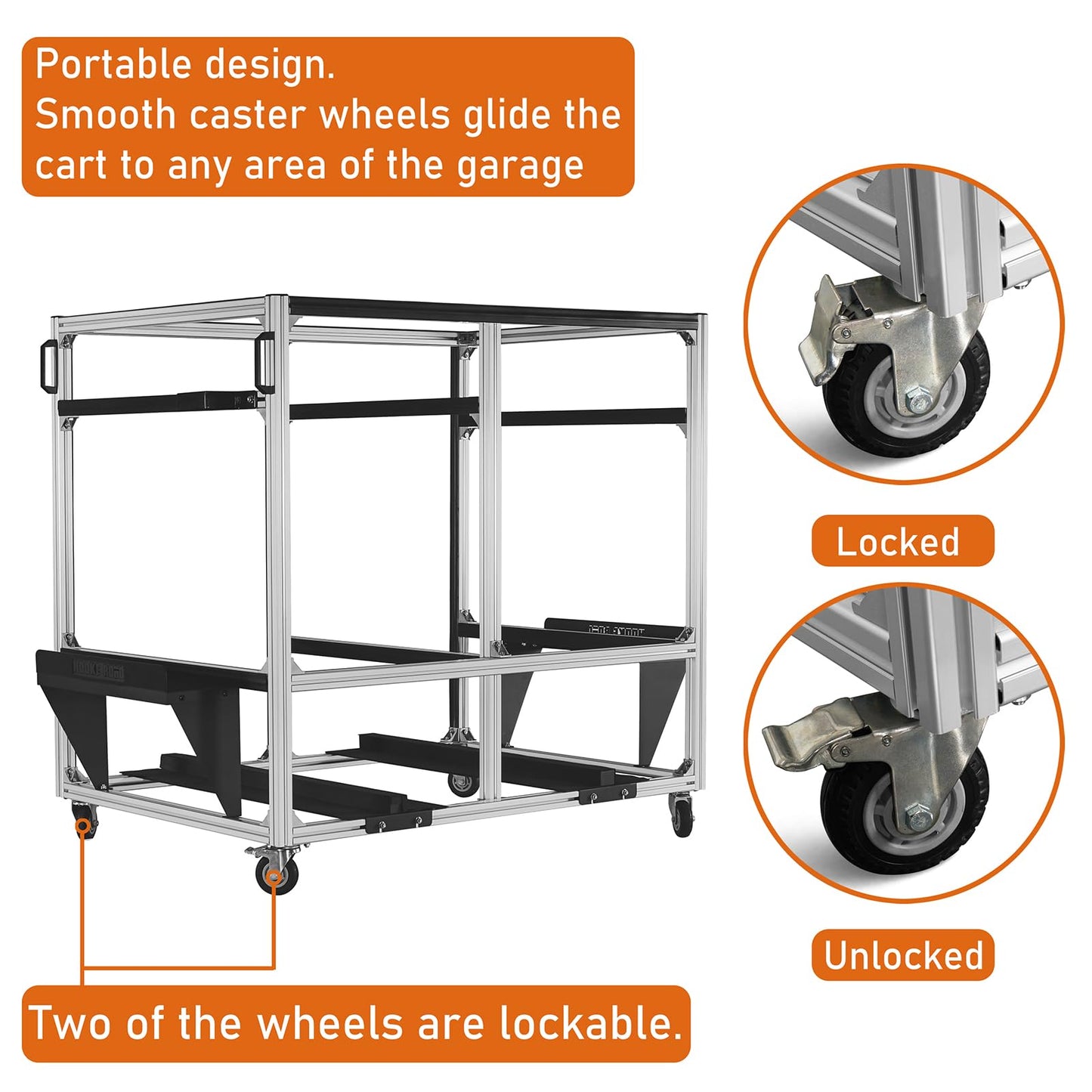 Jeep Bronco Hardtop Door Storage Cart