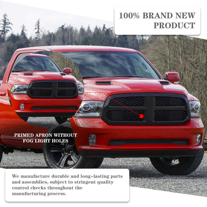 Chrome Honeycomb Grille Insert for 1994-2002 Dodge Ram - Replaces CH1200178/55055252