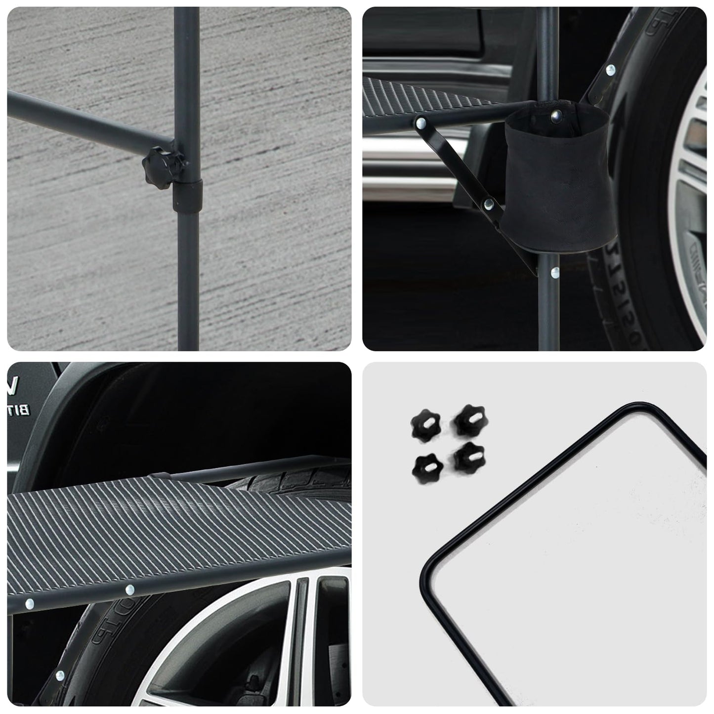 Adjustable Aluminum Tailgate Table - Lightweight Overlanding Camping Desk
