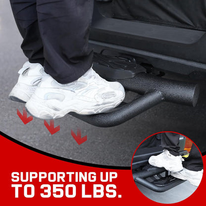 Double Layer 2" Hitch Step - Dual-Stage Anti-Slip, Universal Fit for Trucks/SUVs