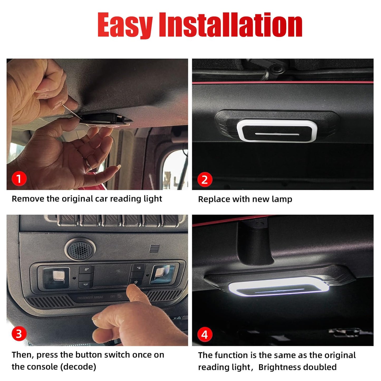 Bronco 4-Door Rear Ceiling LED Reading Lights