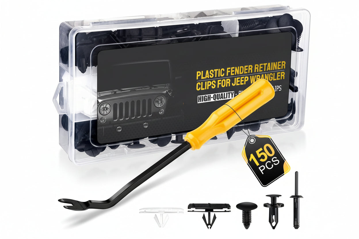 5-Size Fender Flare Clip Kit for 2007-2022 Jeep Wrangler & 2005-2010 Grand Cherokee/Liberty