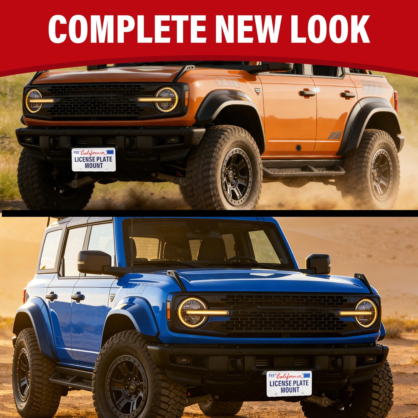 Bronco 2021-24 License Plate Frame for Modular Bumper
