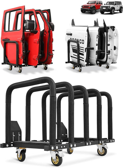 Heavy-Duty Door Hanger Storage Rack for Jeep Wrangler, Gladiator & Ford Bronco 4-Door