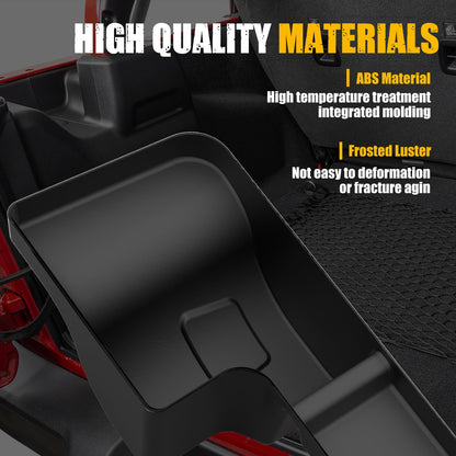 Rear Wheel Well Storage Bins for 2018-2023 Jeep Wrangler JL (Left & Right, Black)