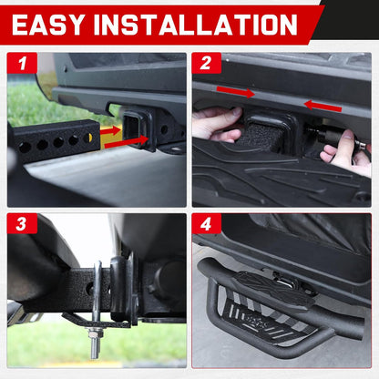 Double Layer 2" Hitch Step - Dual-Stage Anti-Slip, Universal Fit for Trucks/SUVs