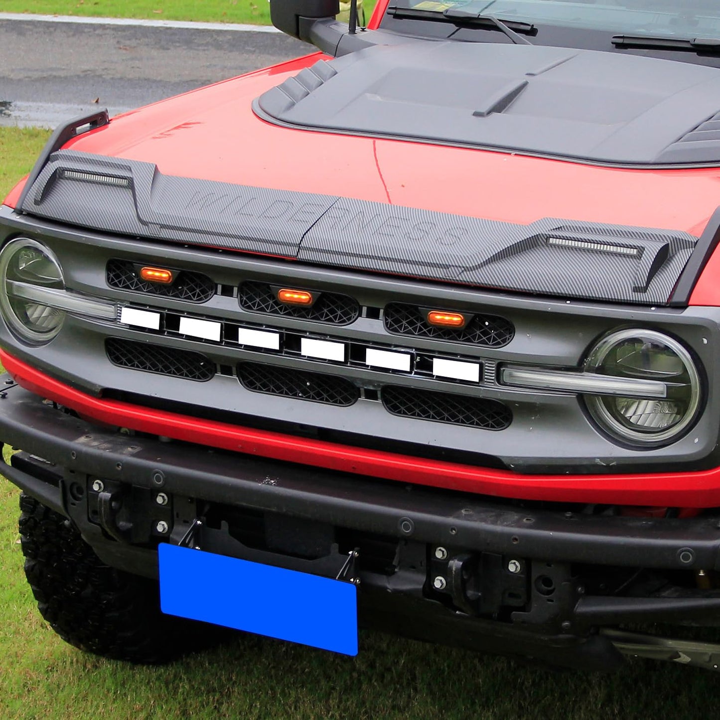 Bronco Amber Light Grill Inserts, Waterproof