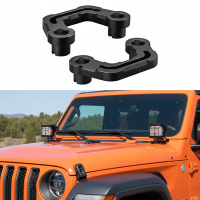 A-Pillar LED Light Mounts for Jeep Wrangler JL & Gladiator JT (2018-2023)