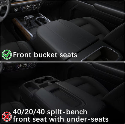 Center Console Cover for 2019-2026 Chevy/GMC 1500 & Full-Size SUVs - Anti-Scratch Armrest Cover