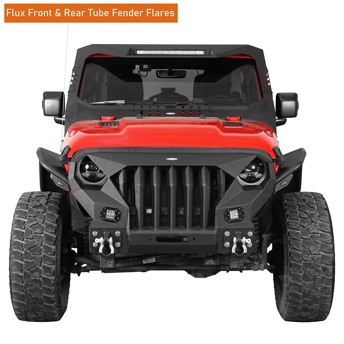 JL High Clearance Steel Fender Flares with Lights for Jeep Wrangler