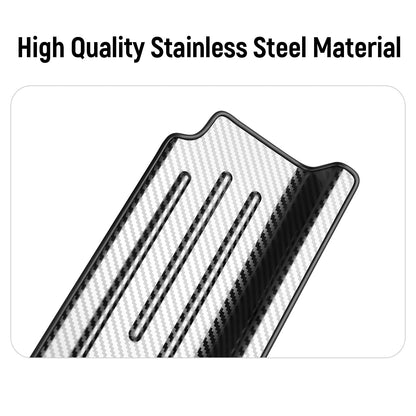 4-PCS Brushed Stainless Door Sill Protectors for 2018-2026 Jeep Wrangler JL & Gladiator JT - Front/Rear Pedal Kick Protection