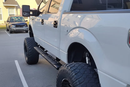 6" Aluminum Black Running Boards for 2015-2026 Ford F-150 SuperCab & 2017-2026 F-250/F-350 SuperCab