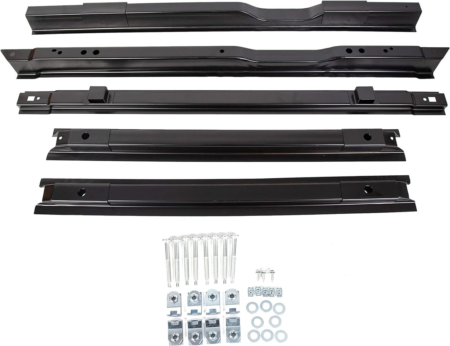 5 Steel Rails Truck Bed Crossmember Compatible with 1999-2018 Ford F250 F350 2008-2016 Ford F450 - OHMU