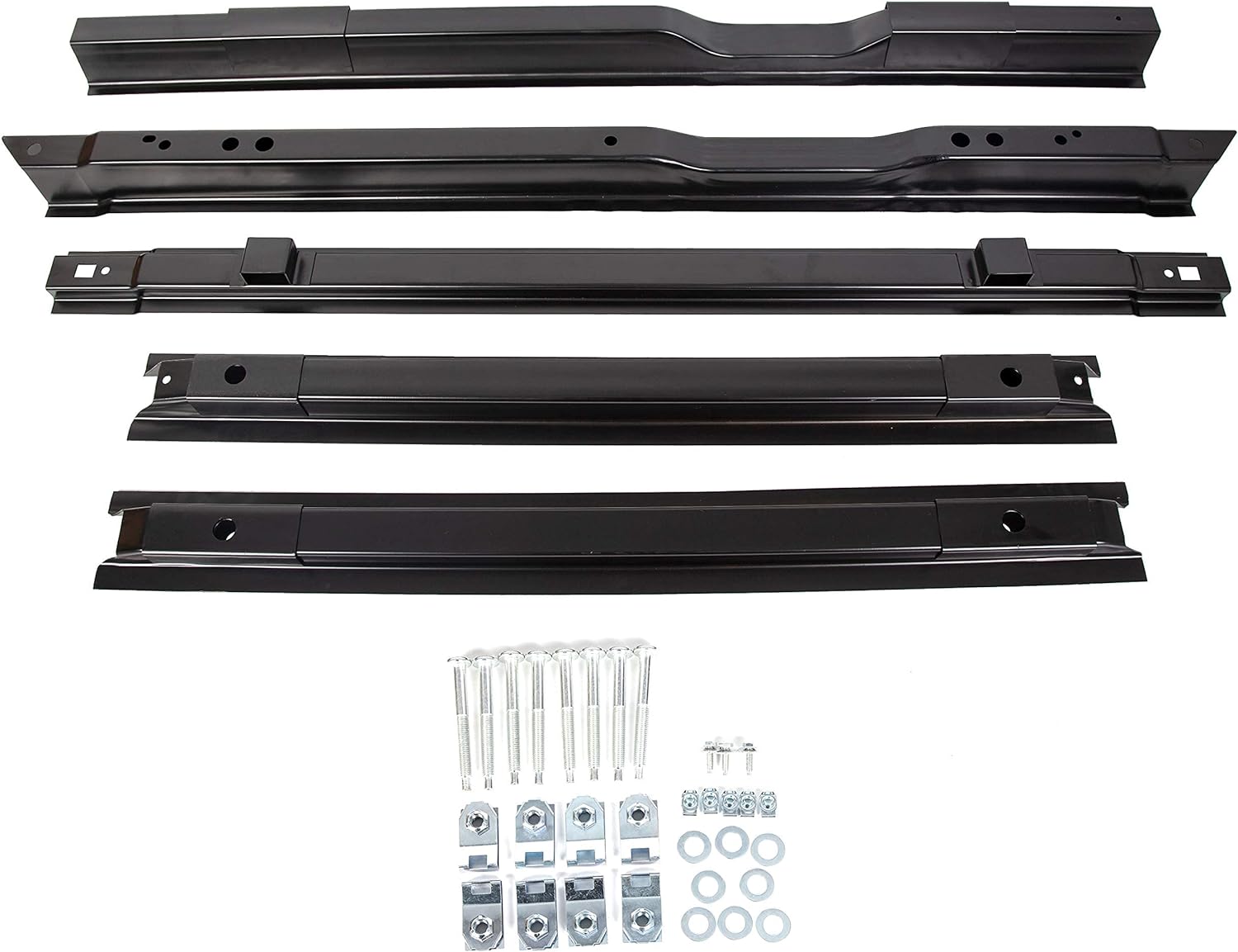 5 Steel Rails Truck Bed Crossmember Compatible with 1999-2018 Ford F250 F350 2008-2016 Ford F450 - OHMU