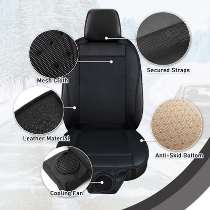 Cooling Car Seat Cushion - Black, Adjustable Temperature
