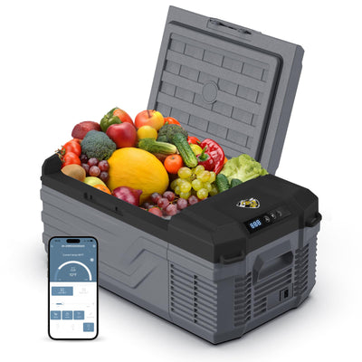 12V 16Qt Electric Cooler/Freezer - -4℉~68℉, Portable for Camping/Truck/RV