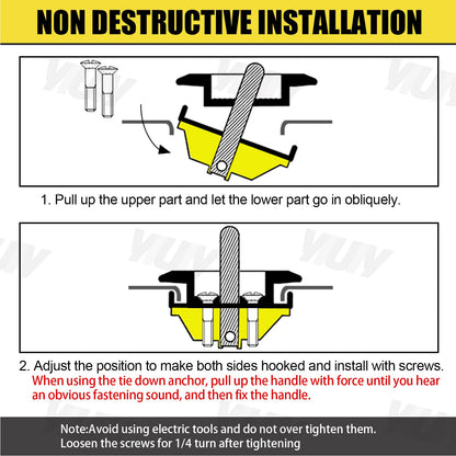 Retractable Truck Bed Tie Down Anchors for F-Series