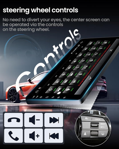 Car Radio Stereo for Toyota Tacoma 2016-2020: 4Core + 64G 10.1" 1280x800 HD Touchscreen Replacement with Backup Camera Wireless Carplay Android Auto Mirror Link GPS Bluetooth FM SWC