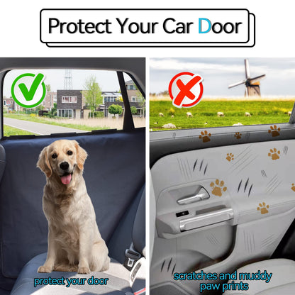 2-Pack Extra Big/Thick Dog Door Protectors - Waterproof 600D Anti-Scratch Guard for SUV/Truck (Black)
