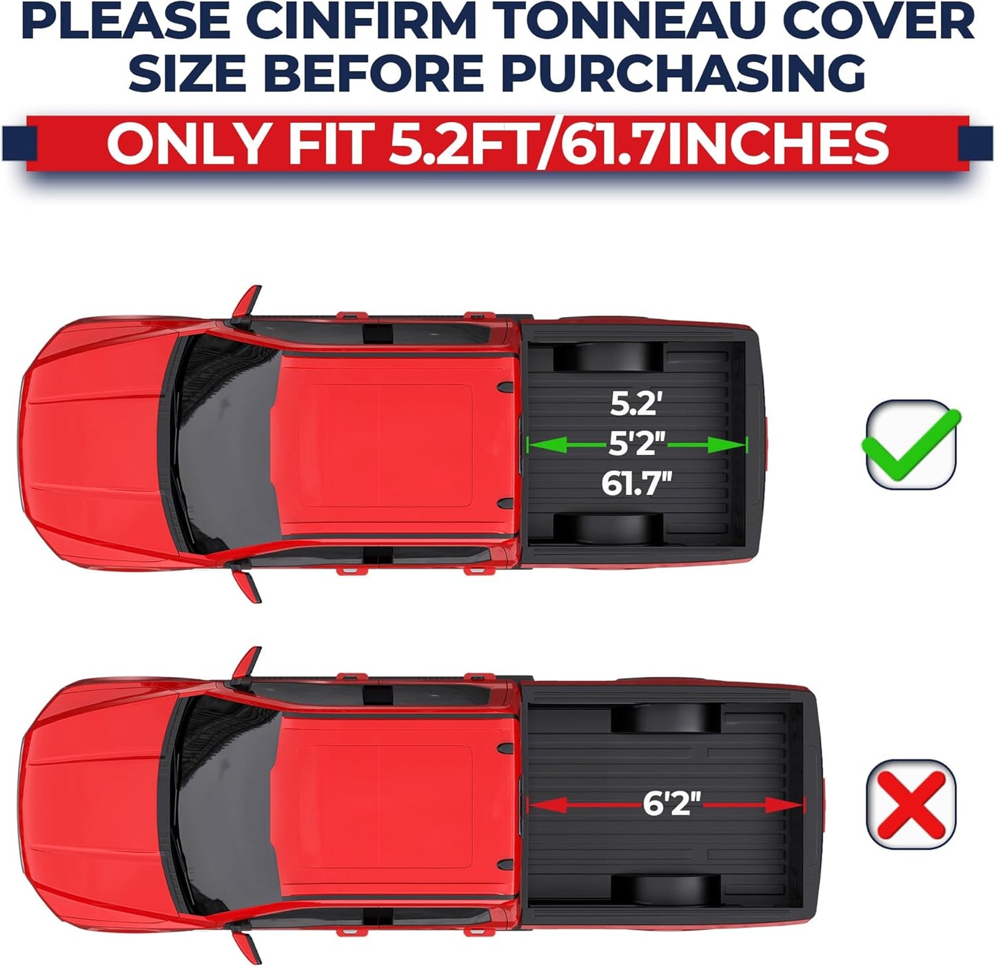 MOSTPLUS Quad Fold Soft Truck Bed Tonneau Cover On Top Compatible for 2015-2024 2025 Ford F150 F-150 Bed Fourth Fold Styleside 5.5 FT Bed Cover