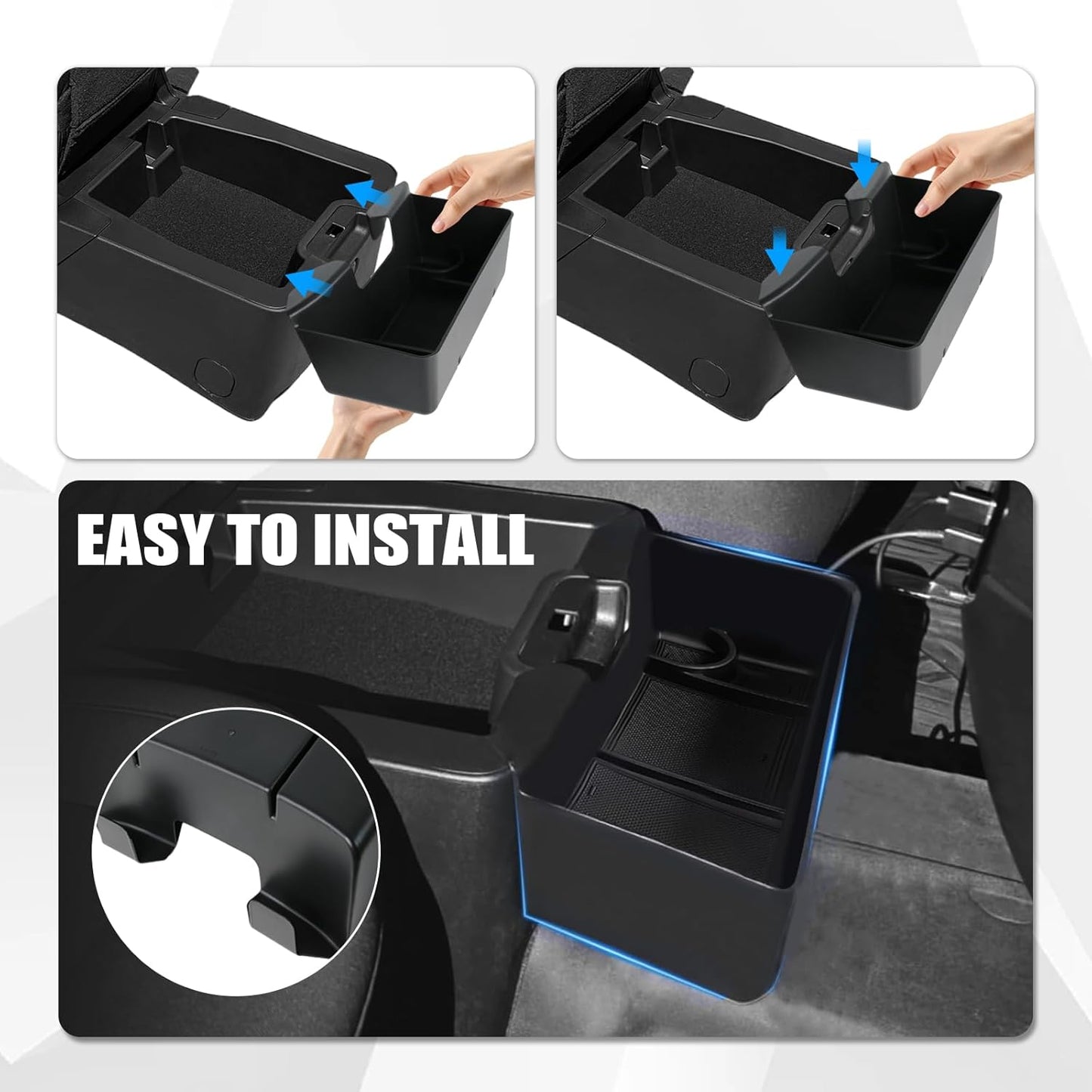 Hanging Console Organizer Box for 2019-2026 Chevy/GMC 1500 & HD - Split-Bench Seat Only