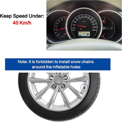 6 Pack Thickened Snow Chains For Truck SUV in Snow, Ice, Sand and Mud