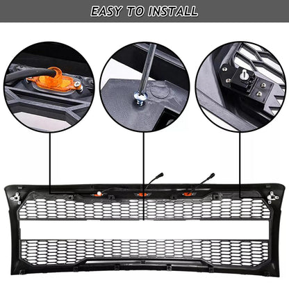 F-150 LED Front Bumper Grille with Amber Lights