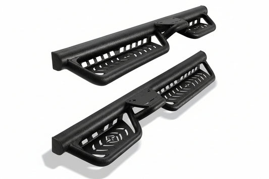 Two-Stair Heavy-Duty Running Boards for 2021-2026 Ford Bronco 4-Door - Rock Slider Nerf Bars