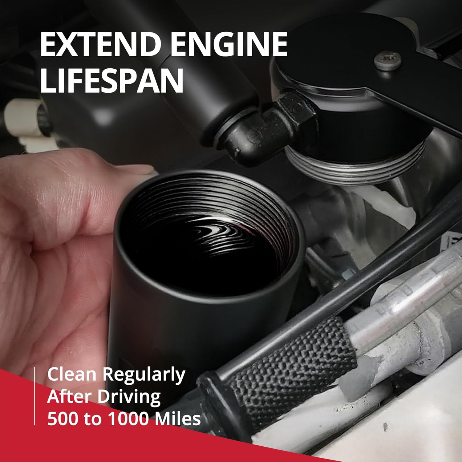 EVIL ENERGY Oil Catch Can,Air Oil Separator compatible with 2011-2023 F-150 2017-2023 Raptor 2018-2021 Expedition 3OZ