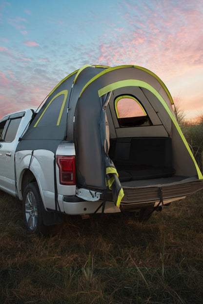 Pickup Truck Tent 2.0 - Double Layer Waterproof PU2000mm for 5.5'-5.8' Beds (2-Person, Green)