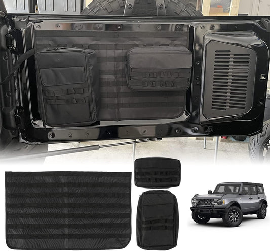 3Pcs Detachable Tailgate Storage Bags for 2021 2022 2023 2024 Ford Bronco 2/4 Door