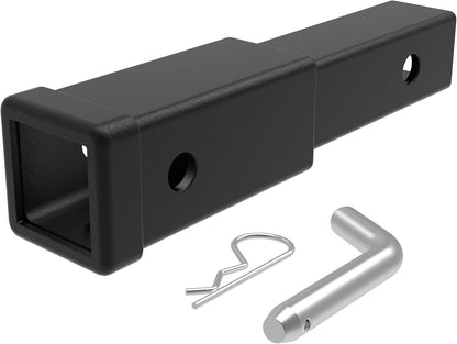 8" Hitch Extender for 2" Receiver - Increases Spare Tire/Tailgate Clearance