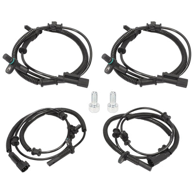 4-PCS ABS Wheel Speed Sensor Kit for 2013-2018 Ram 1500 & 2019 Classic - Replaces 68053861AB/AC/AD