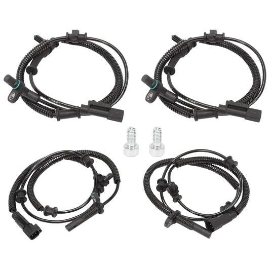 4-PCS ABS Wheel Speed Sensor Kit for 2013-2018 Ram 1500 & 2019 Classic - Replaces 68053861AB/AC/AD