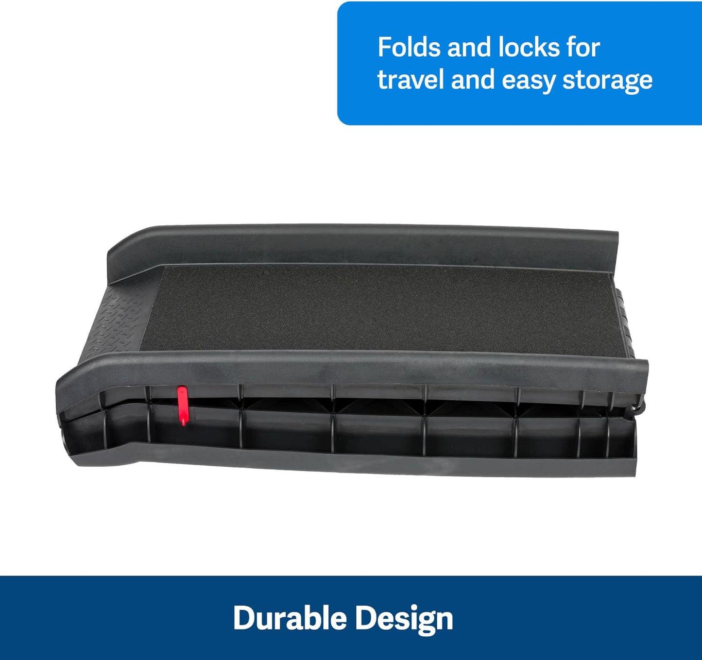 Folding Pet Ramp - Portable Lightweight for Cars/Trucks/SUVs, Happy Ride