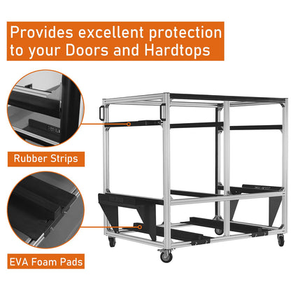 Jeep Bronco Hardtop Door Storage Cart