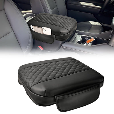 Thickened Console Cover (1.2") for 2019-2025 Chevy/GMC Trucks & SUVs (Bucket Seats) - 2 Pockets