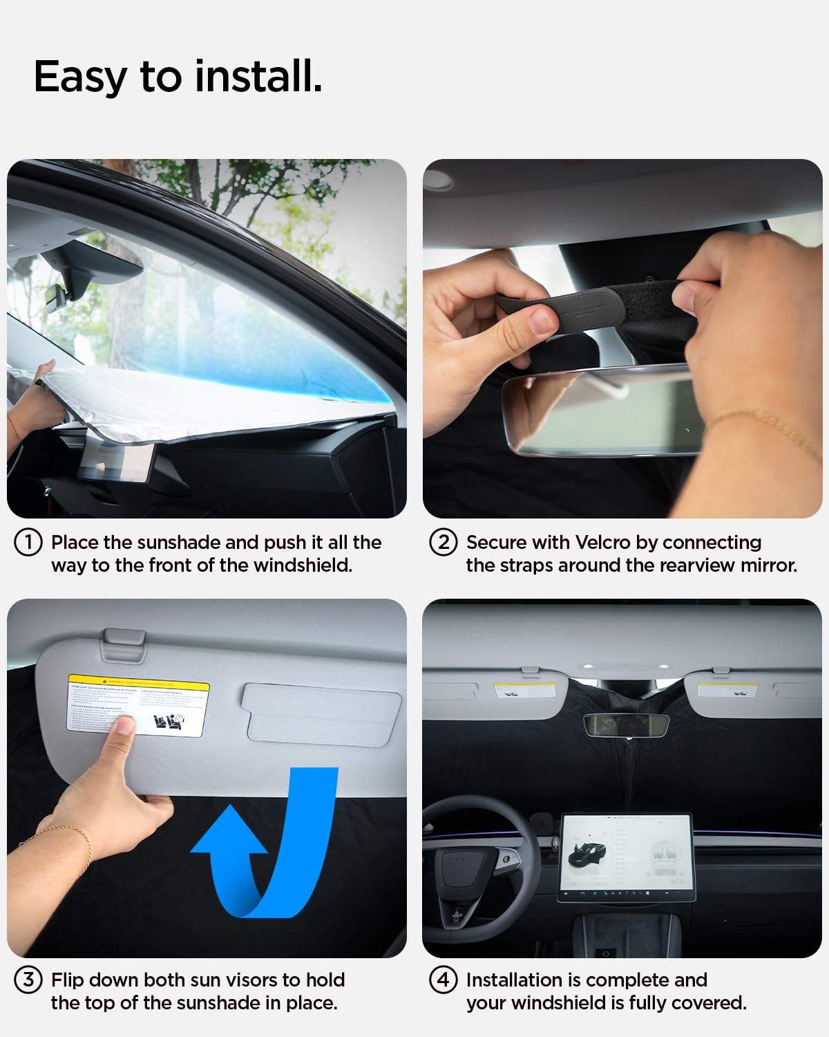 Triple-Coated CryoShade Windshield Sunshade for 2018-2025 Jeep Wrangler & Gladiator