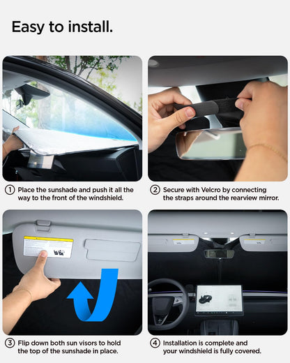 Triple-Coated CryoShade Windshield Sunshade for 2018-2025 Jeep Wrangler & Gladiator