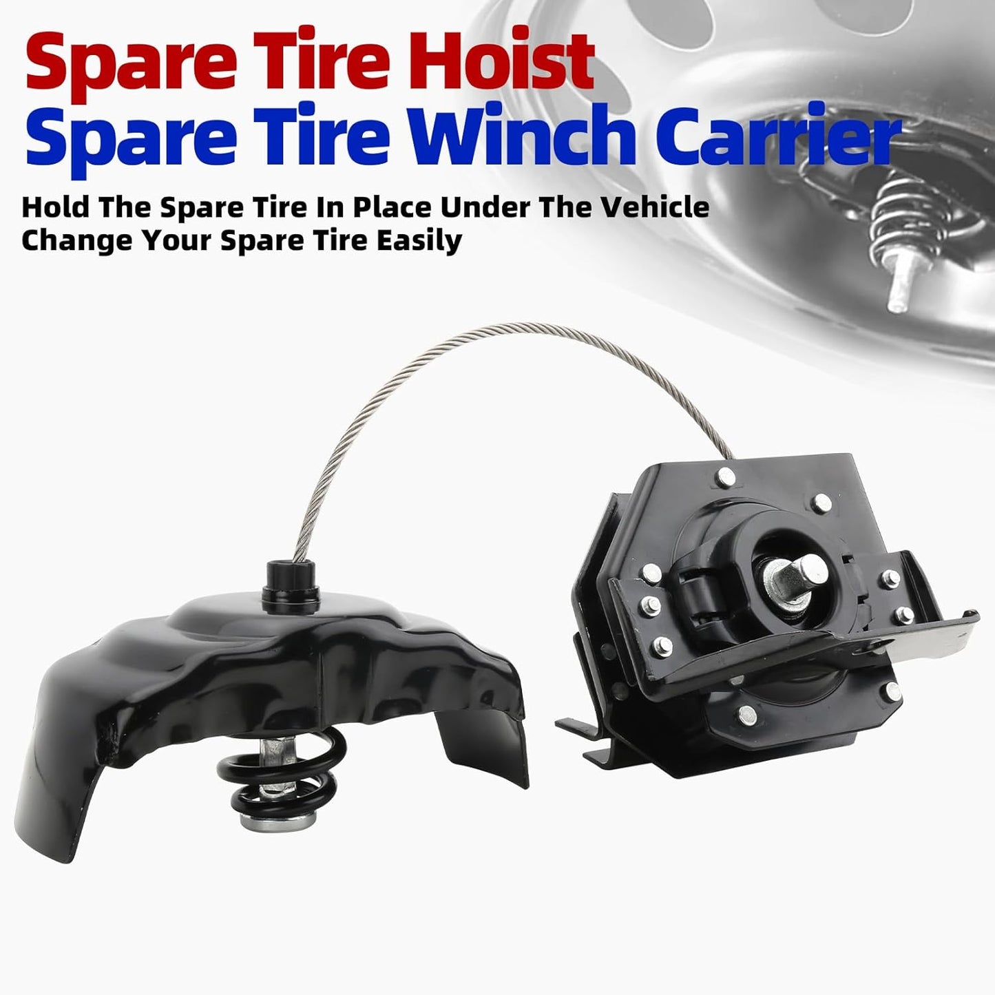 Spare Tire Winch Hoist for 2001-2020 Chevy/GMC/Cadillac Full-Size SUVs - Replaces 924-517/22968178/25974845