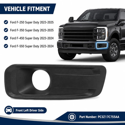 Left Fog Lamp Bezel for Ford F-250/F-350/F-450/F-550 Super Duty