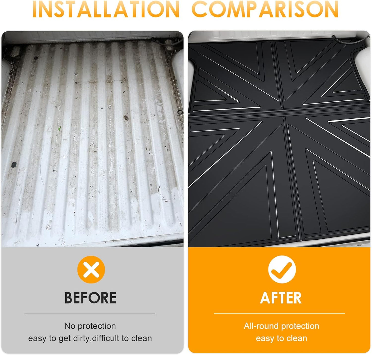 5.7ft/6.5ft Trunk Bed Mats for 2019-2023 Dodge Ram 1500