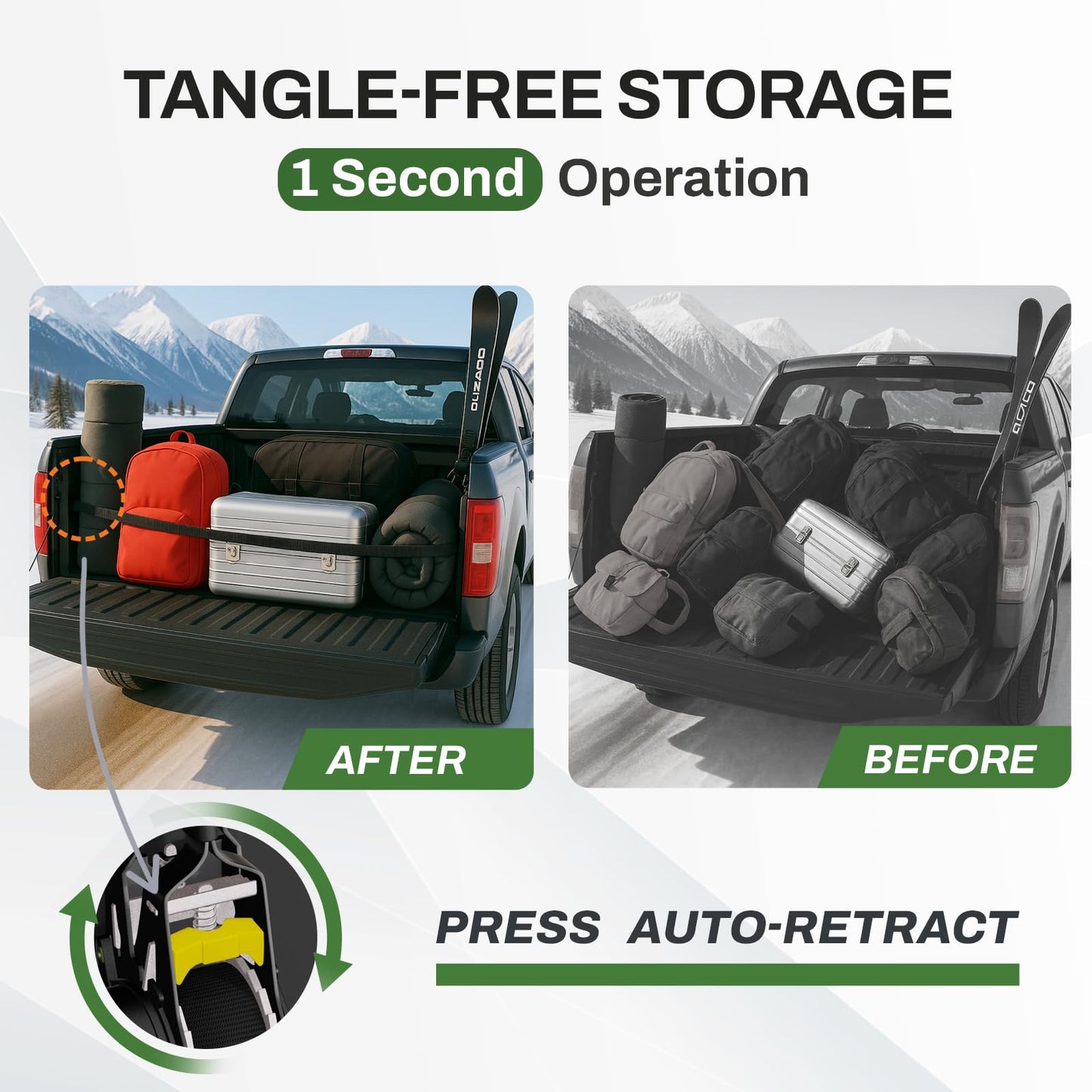 Retractable Ratchet Straps for Ford F-Series (2015-2026)
